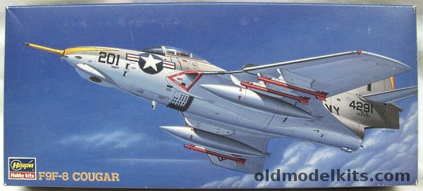 Hasegawa 1/72 Grumman F9F-8  Cougar - US Navy VF-61 / VF-43 - (F9F8), BT19 plastic model kit